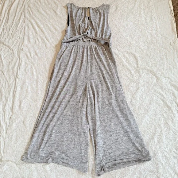 Anthropologie Meadow Rue alchemist metallic wide leg sleeveless jumpsuit - Picture 12 of 12